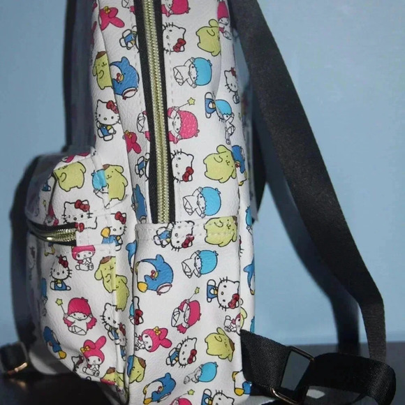 Hello Kitty and Friends Sanrio Mini Backpack Unisex White with Red Bow My Melody - Picture 6 of 13